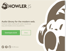 Tablet Screenshot of howlerjs.com